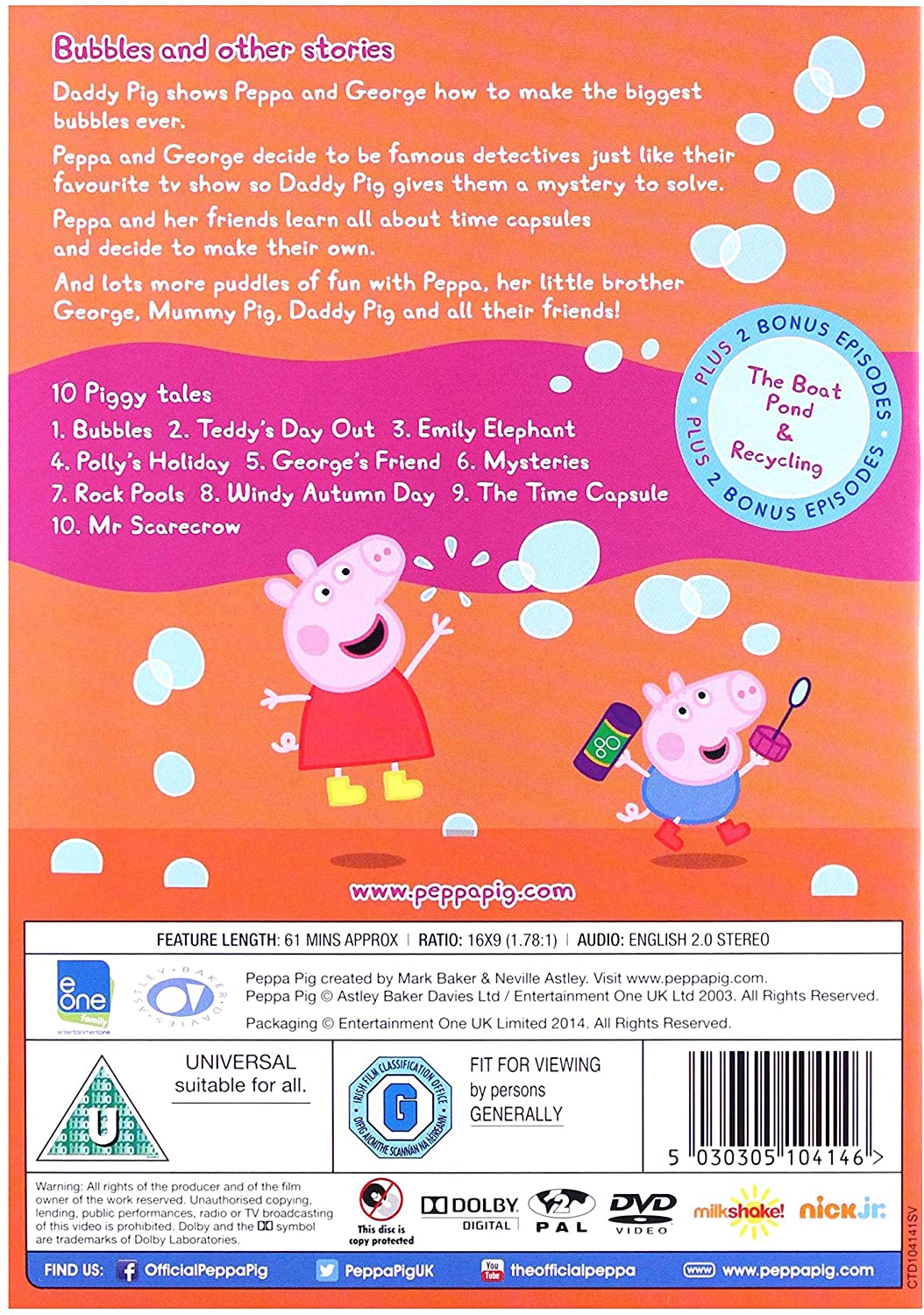 Peppa Pig: Bubbles  [Volume 6] [DVD]