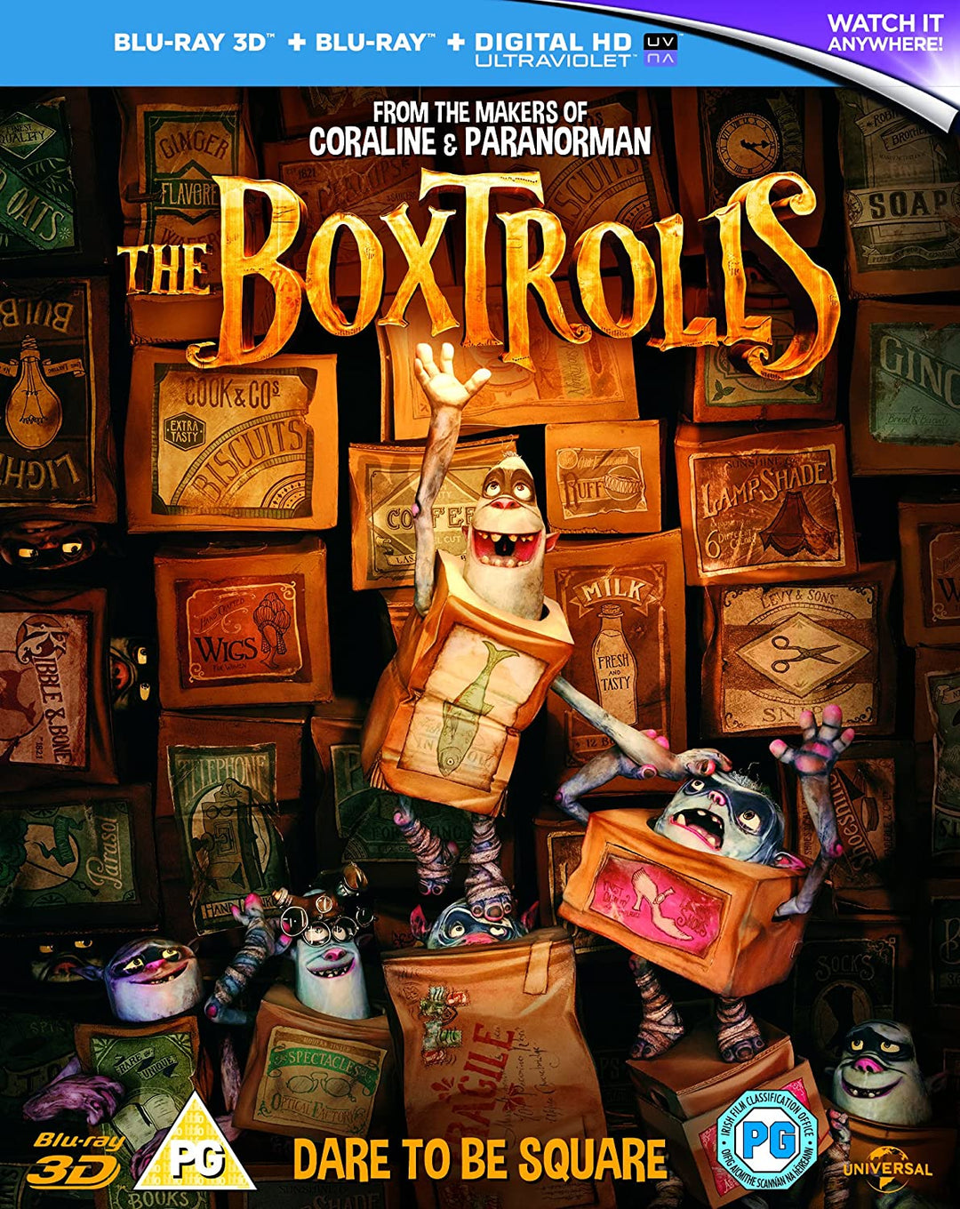 The Boxtrolls (Blu-ray 3D + Blu-ray + UV-kopie)