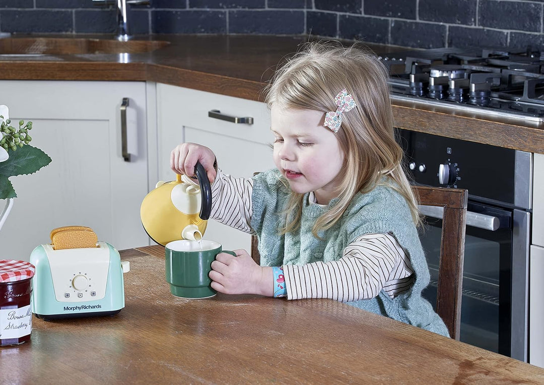 Casdon 65150 Morphy Richards Interaktiver Spielzeug-Toaster und Wasserkocher für Kinder im Alter