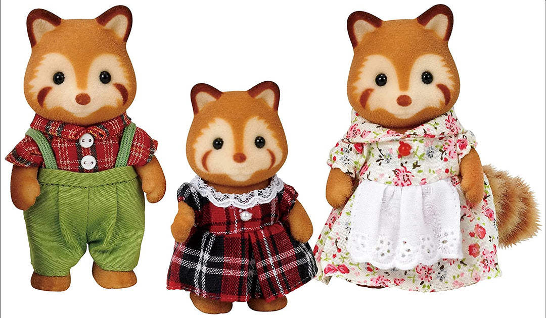 Sylvanian Families Ensemble Famille Panda Rouge