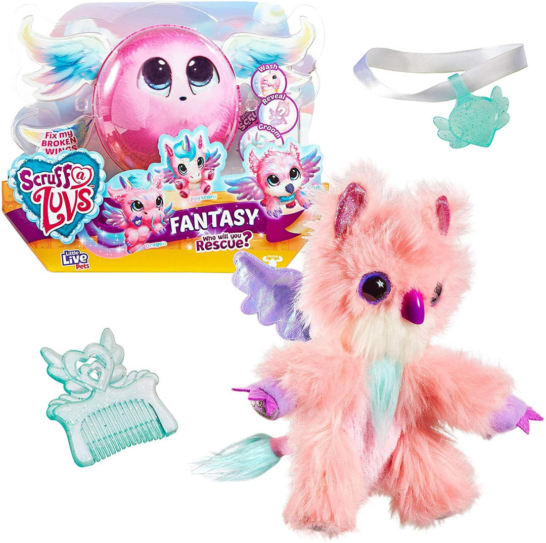 Little Live Scruff A Luvs Fantasy Surprise Reveal Glitter Plush Cuddly Toy - Yachew