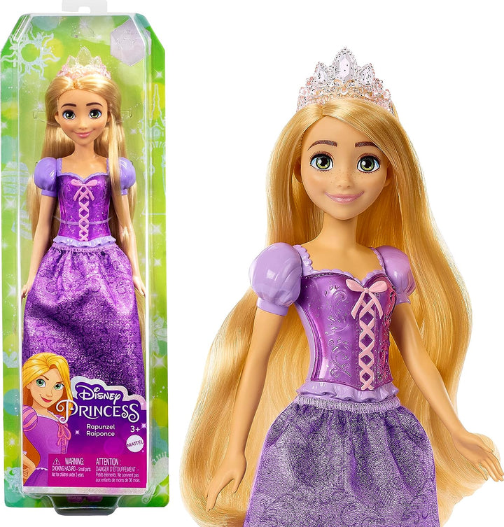 ?Disney Princess Toys, Rapunzel Posable Fashion Doll with Sparkling Clothing and Accessories