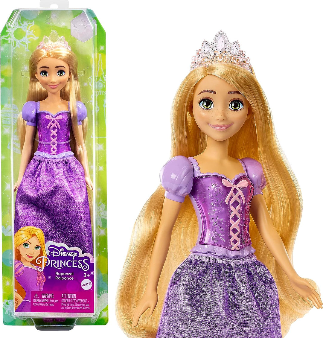 ?Disney Princess Toys, bewegliche Modepuppe Rapunzel mit glitzernder Kleidung und