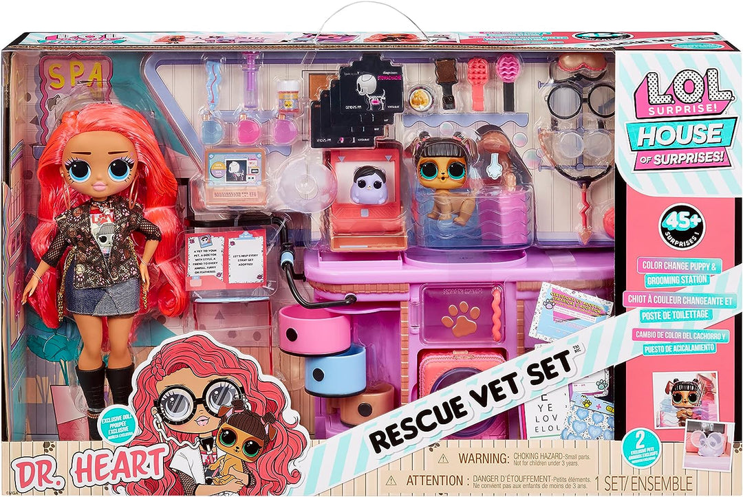 LOL Überraschung! OMG Rescue Vet Set – 45+ Überraschungen inklusive Farbwechsel Fe