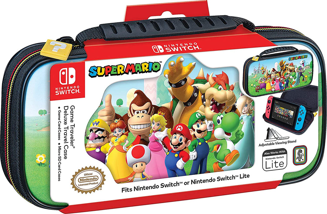Inconnu Noname Offizielle Mario &amp; Friends Reisetasche für Nintendo Switch, Schwarz