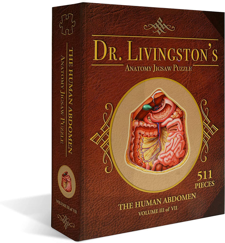 Dr. Livingstons menschliche Anatomie 500-teiliges Puzzle – pädagogisches Lernen