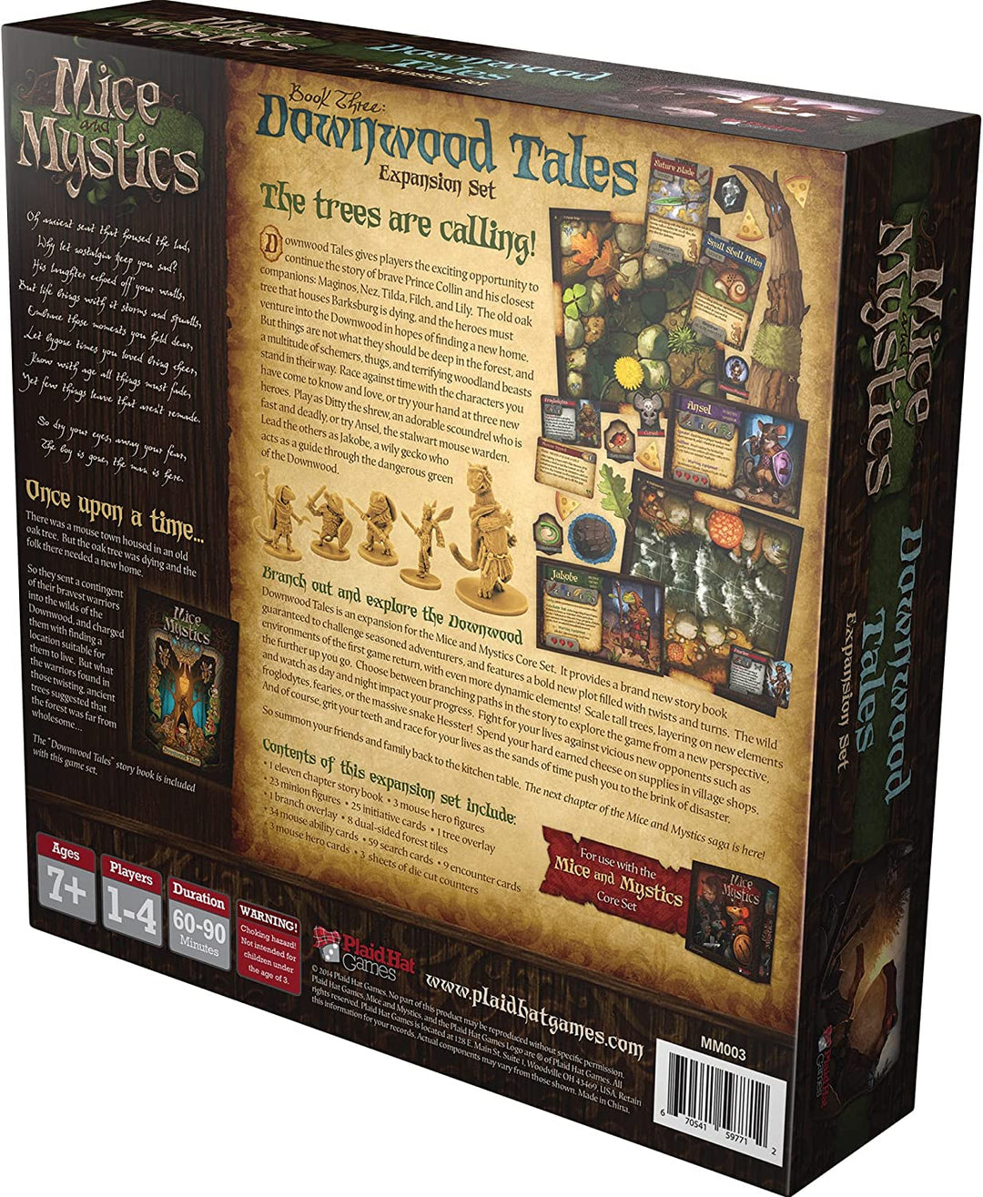 Spiele mit karierten Hüten | Downwood Tales: Mäuse und Mystiker exp. | Brettspiel | Ab 7 Jahren |