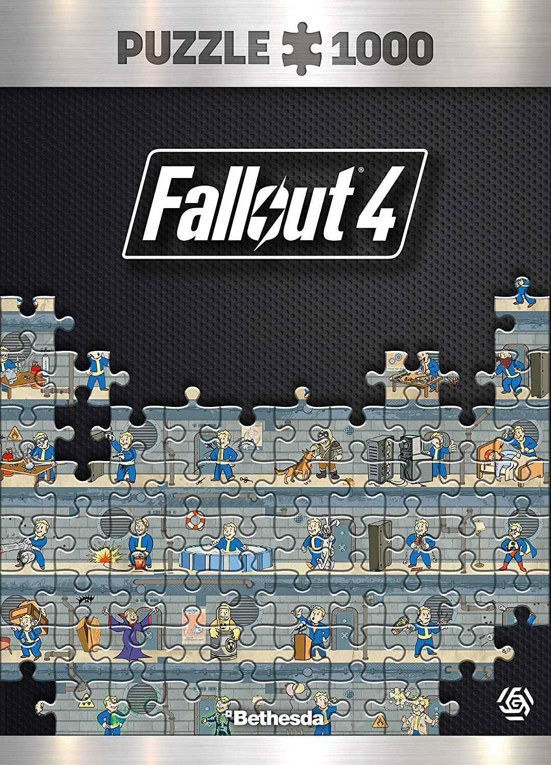 Good Loot Fallout 4 Perk Poster - 1000 Pieces Jigsaw Puzzle 68cm x 48cm | includes Poster and Bag | Game Artwork for Adults and Teenagers