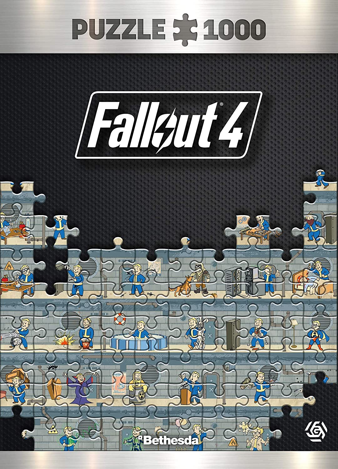 Good Loot Fallout 4 Perk Poster - 1000 Pieces Jigsaw Puzzle 68cm x 48cm | includes Poster and Bag | Game Artwork for Adults and Teenagers