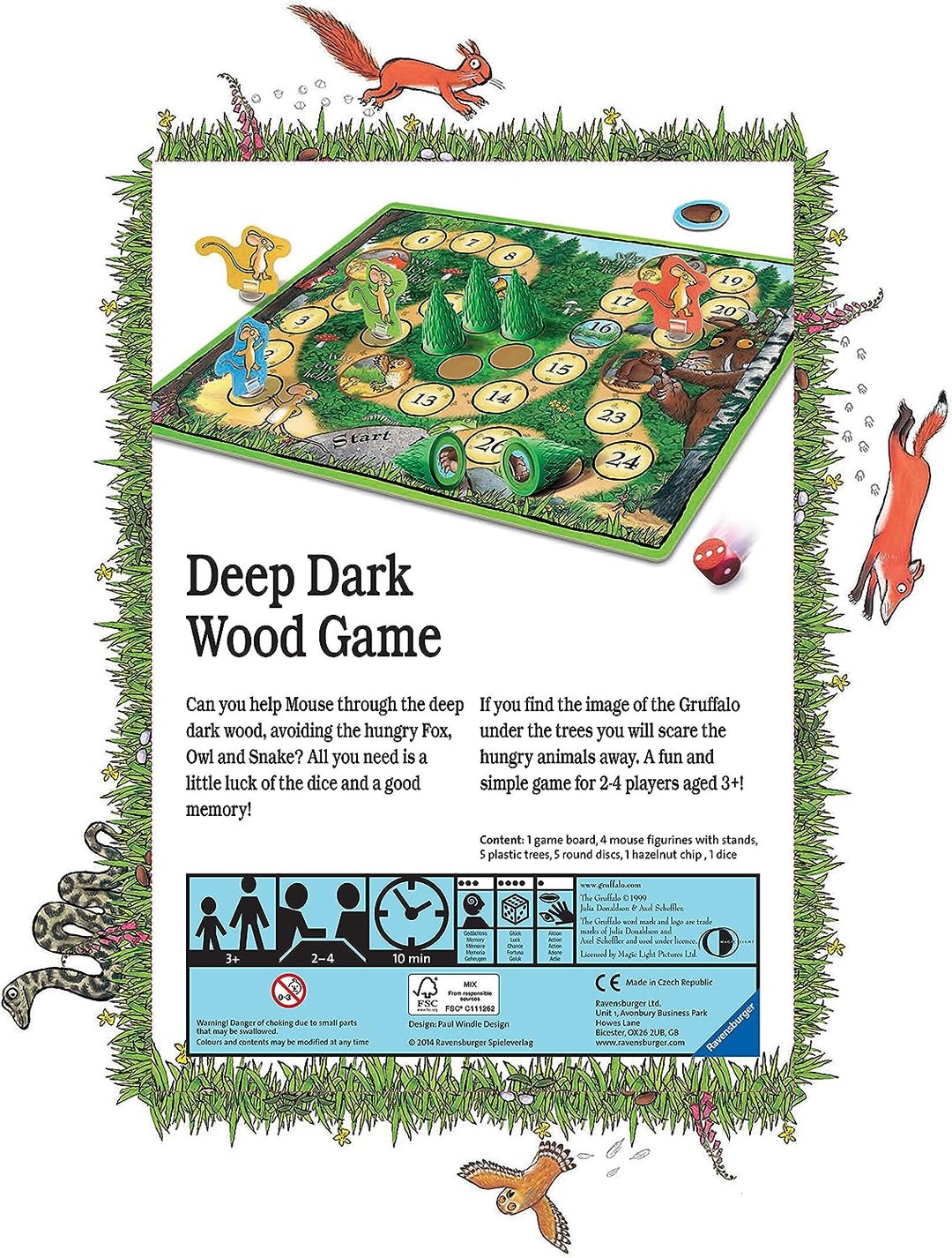 Ravensburger The Gruffalo Deep Dark Wood Brettspiel für Kinder ab 3 Jahren
