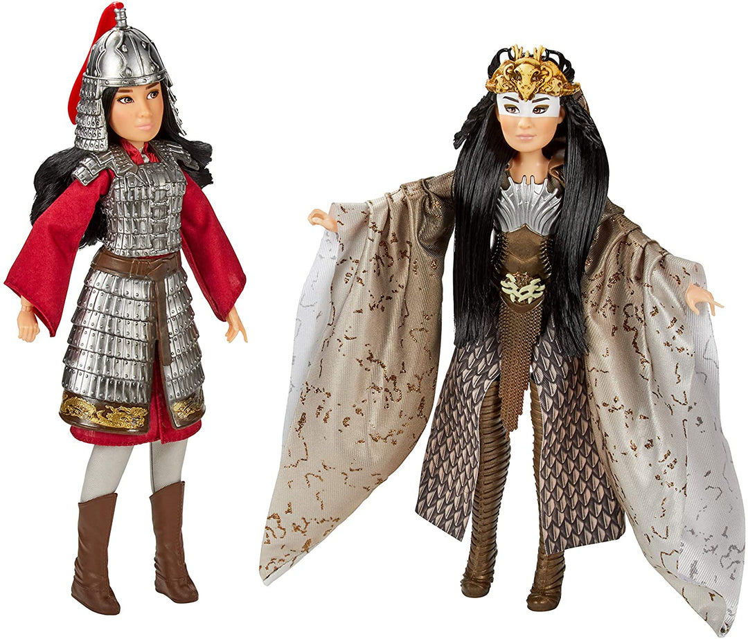 Disney Mulan and Xianniang Dolls with Helmet, Armour and Sword, Inspired by Disney's Mulan Film