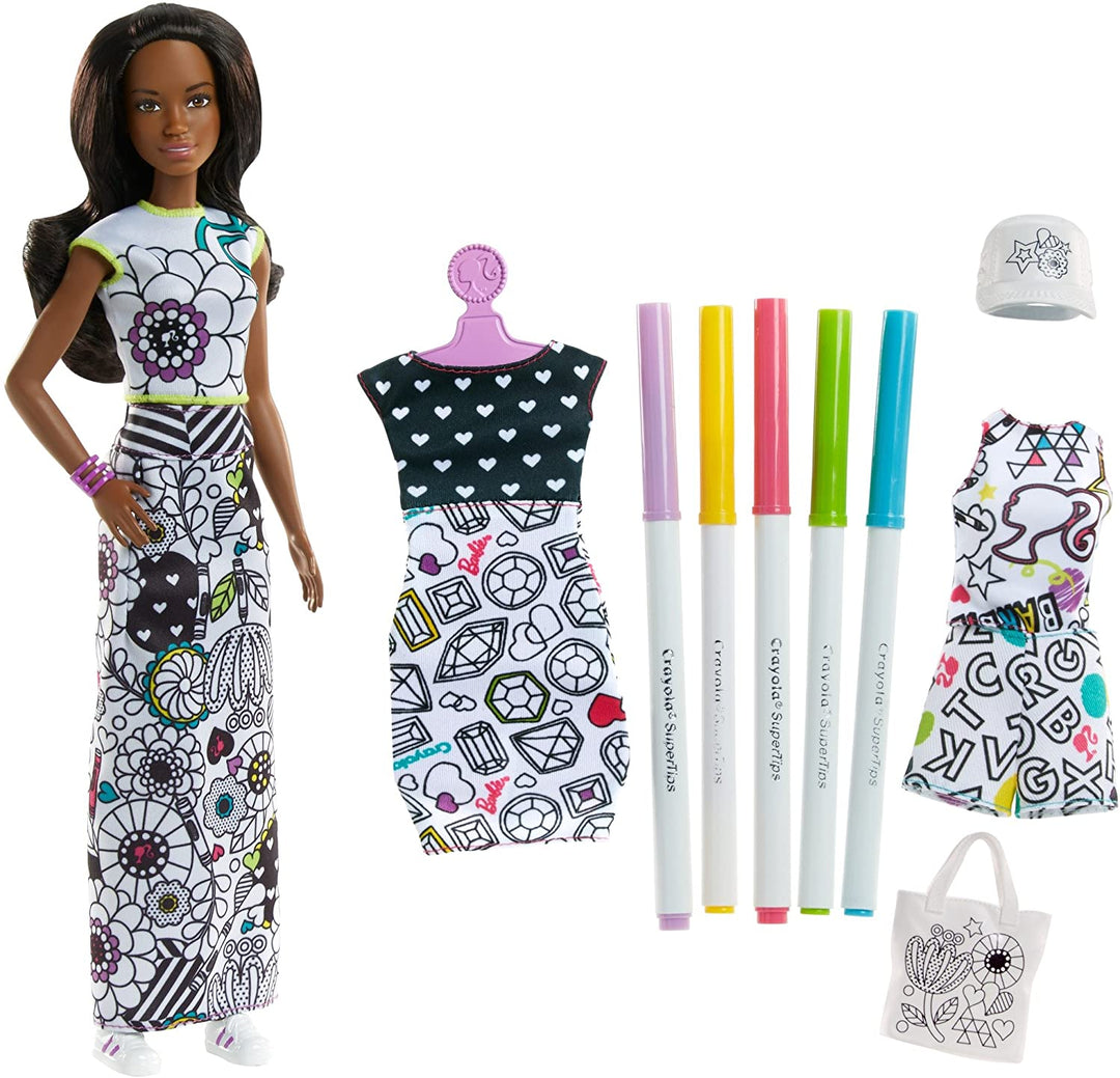 Barbie Crayola Colour-In Fashion Doll & Fashions