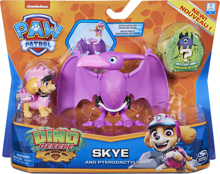 Nickelodeon Paw Patrol Marshall Jeu de jouets pour enfants Pack de 2 Dino Rescue