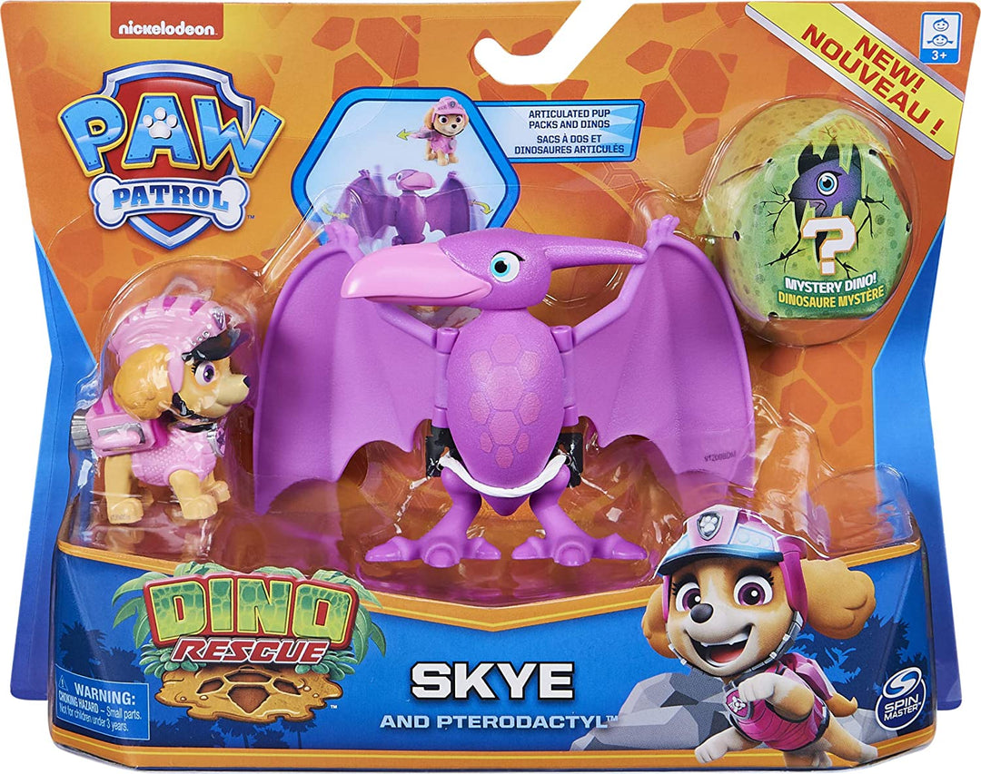 Nickelodeon Paw Patrol Marshall Gioco Giocattolo per Bambini Confezione da 2 Dino Rescue