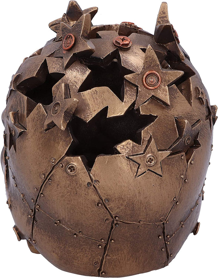 Nemesis Now Orion 13.8cm Bronze Steampunk Star Skull Ornament