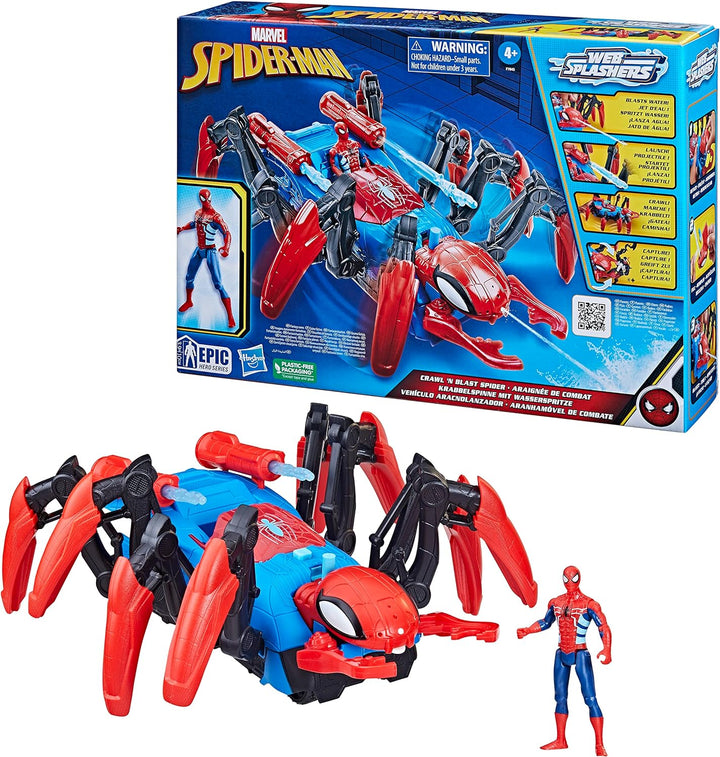 Hasbro Marvel Spider-Man Crawl 'N Blast Spinnenspielzeug, Superheldenspielzeug für Kinder