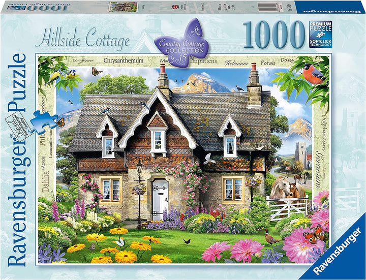 Ravensburger Country Cottage Collection Nr. 15 Hillside Cottage 1000-teiliges Puzzle