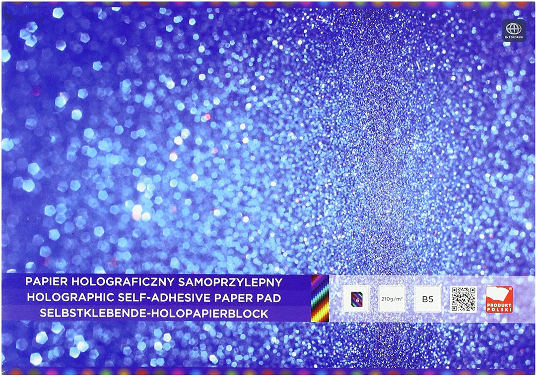 Interdruk ZEPAHOB5 Holografischer Papierblock B5 6, mehrfarbig