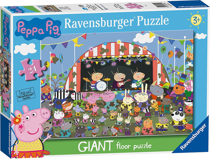 Ravensburger 03022 Peppa Pig Familienfeiern Riesen-Bodenpuzzle, 24-teilig