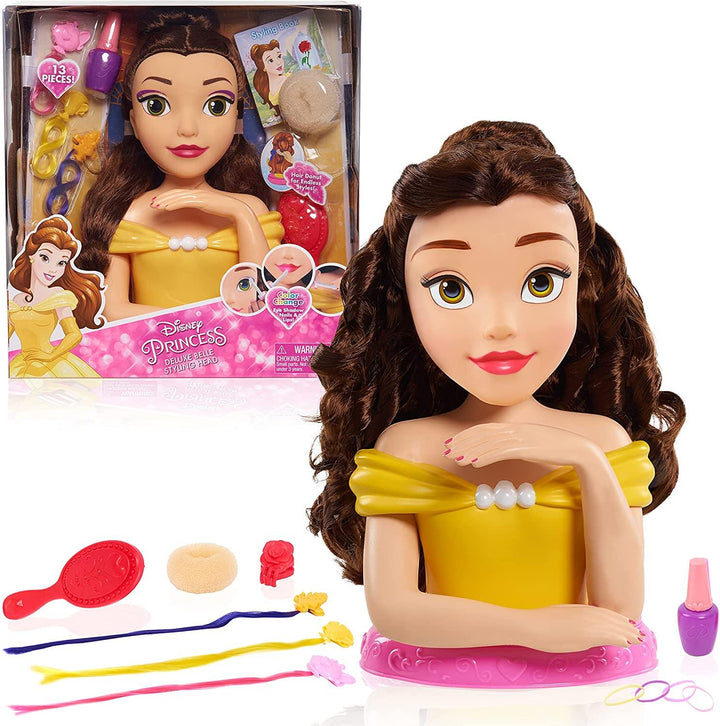 JP Disney Styling JPL87355 Disney Princess Belle Deluxe Styling Head - Yachew