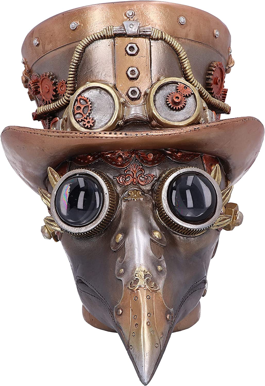 Nemesis Now Steampunk Beaky Automaton Apothecary Plague Doctor Büstenfigur, Br