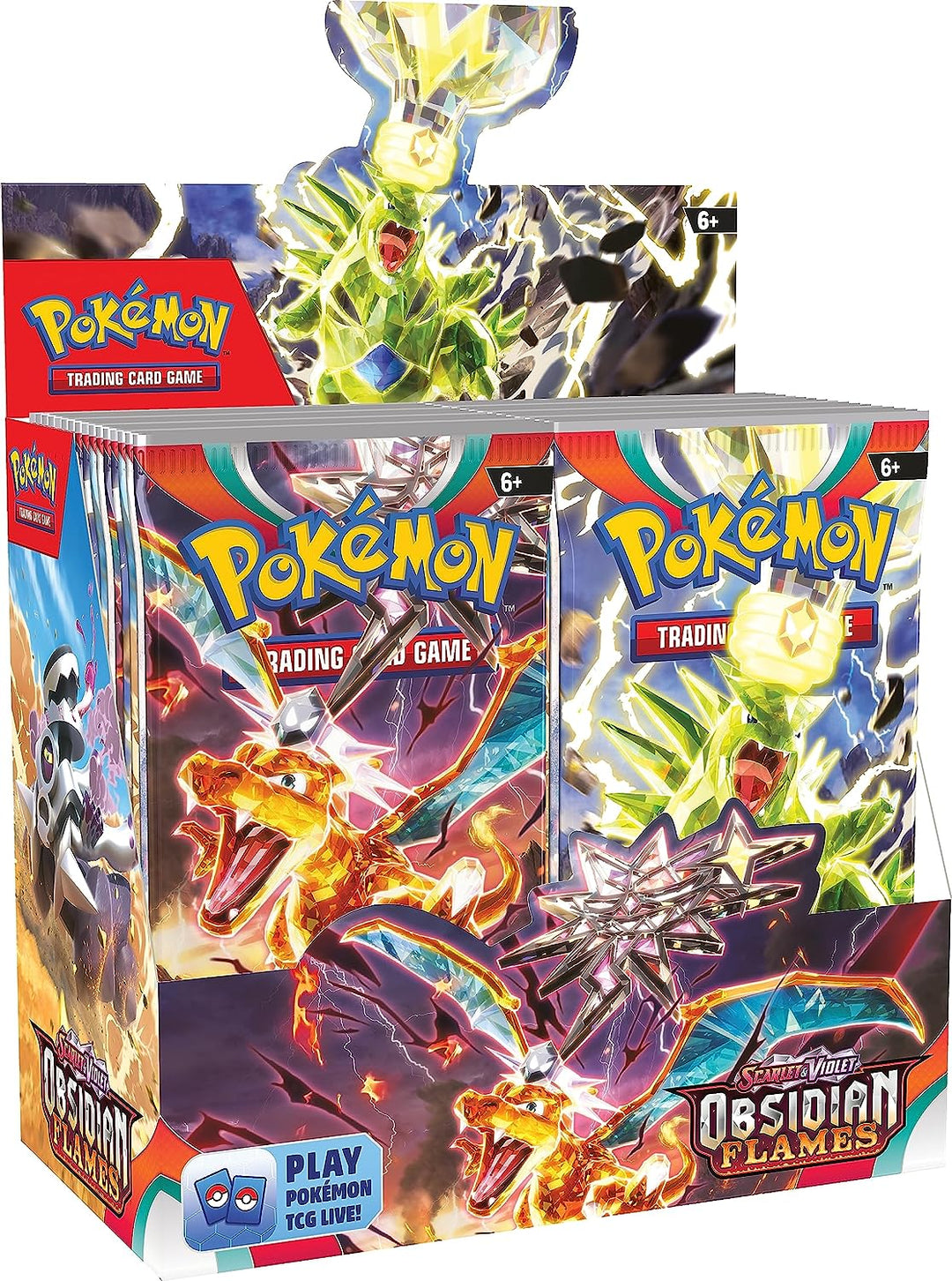 Pokémon-Sammelkartenspiel Scarlet &amp; Violet 3 Obsidian Flames Booster Display
