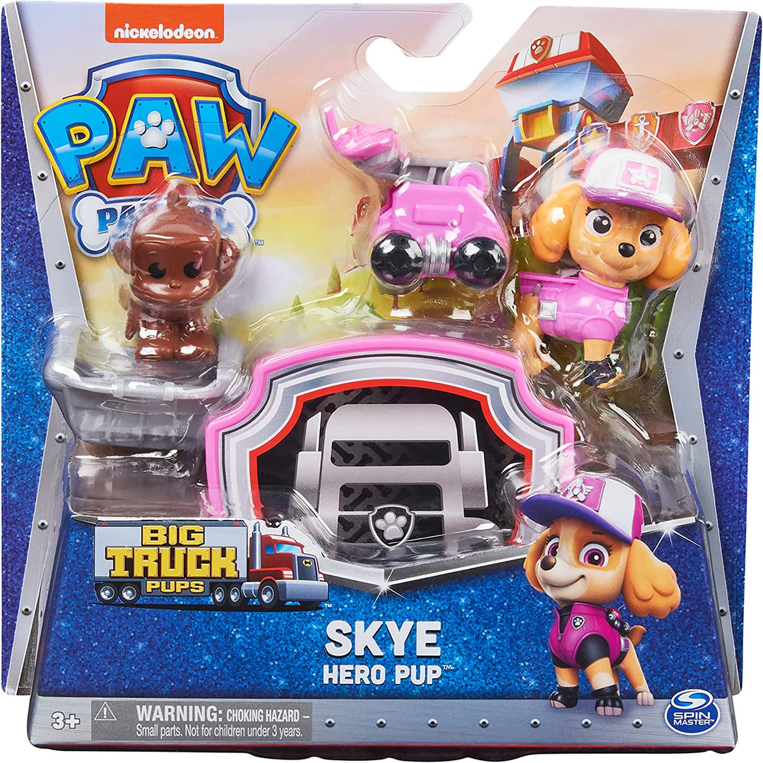 PAW Patrol, Big Truck Pups Skye Action Figure with Clip-on Rescue Drone