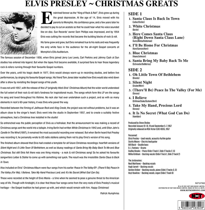 Elvis Presley – Christmas Greats (180G farbiges Vinyl) [VINYL]