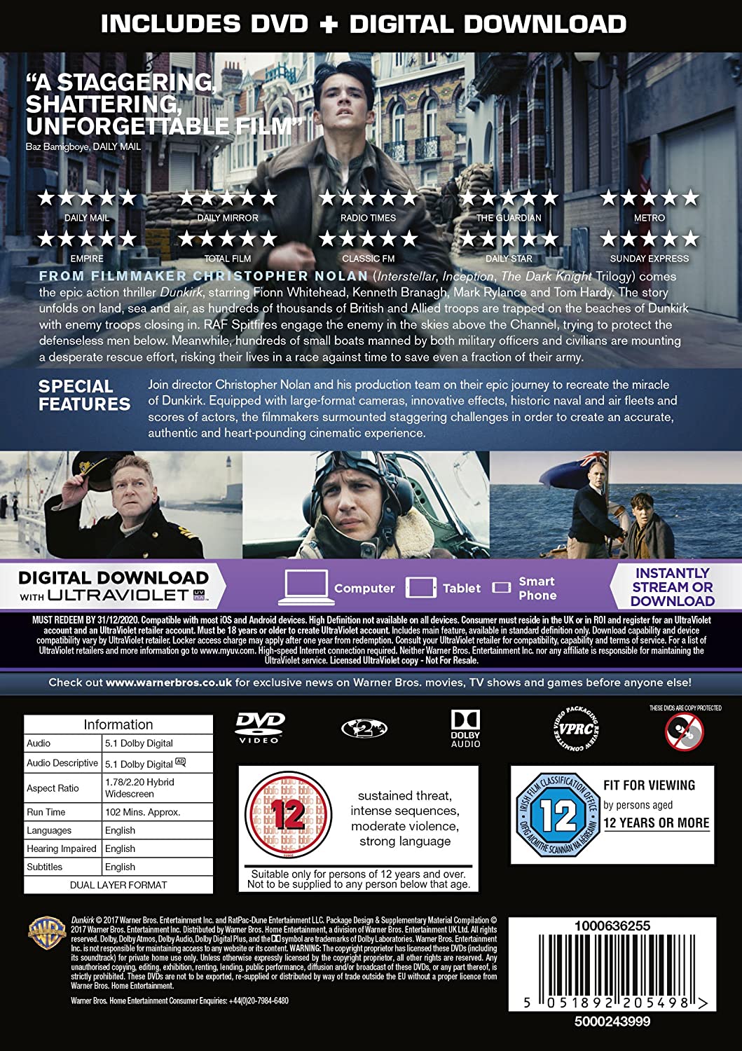 Dunkerque [2017] [DVD]