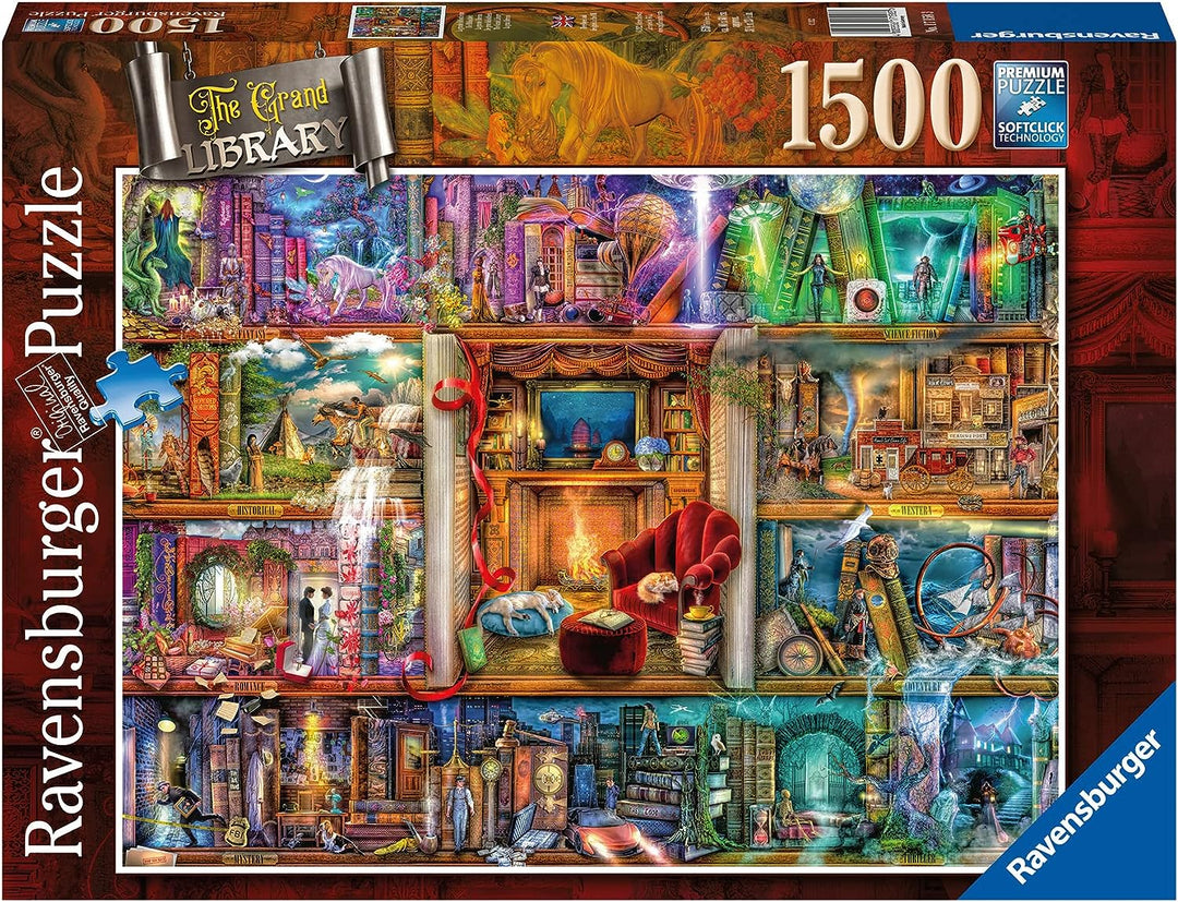 Ravensburger Aimee Stewart The Grand Library 1500-teiliges Puzzle für Erwachsene