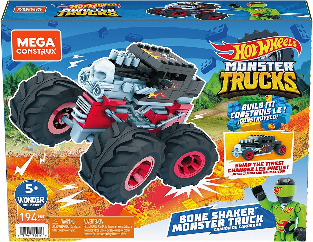 Camión monstruo Mega Construx Hot Wheels Bone Shaker