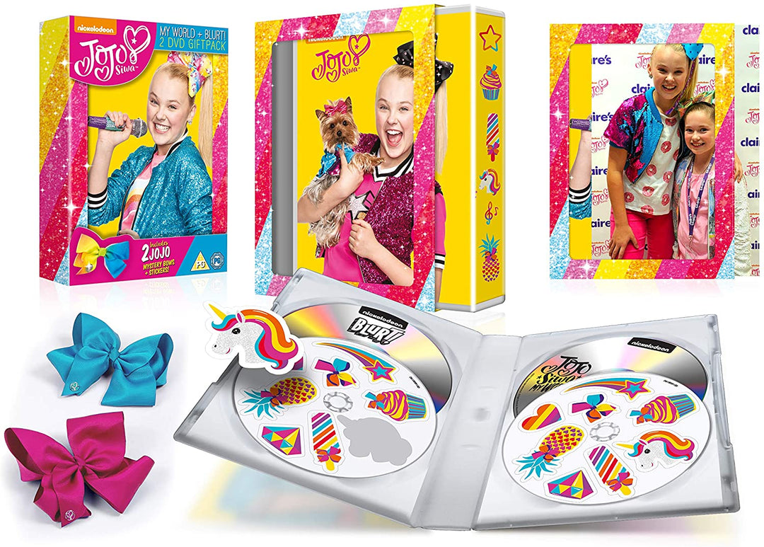 Jojo Siwa DVD-Geschenkset (enthält Blurt/My World und BFF Bows) – TV-Programm [DVD]