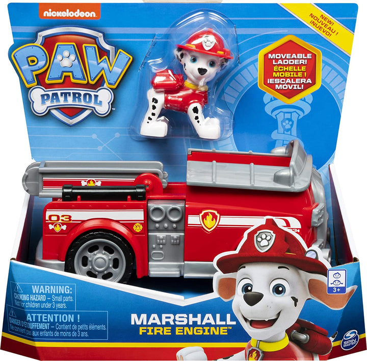 PAW Patrol 6054135 Marshall&#39;s Fire Engine Vehículo con figura coleccionable