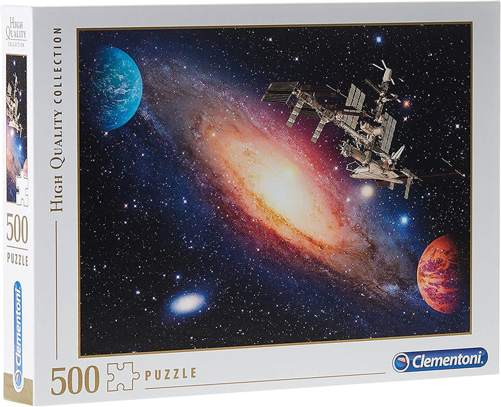 Clementoni – 35075 – Sammelpuzzle – Internationale Raumstation – 500 Teile – Hergestellt in Italien – Puzzles für Erwachsene
