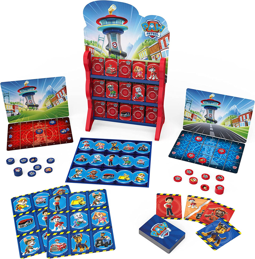 PAW Patrol, Spiele HQ Brettspiele für Kinder Dame Tic Tac Toe Memory Match Bingo Go Fisch Kartenspiele PAW Patrol Spielzeug, für Kinder ab 4 Jahren