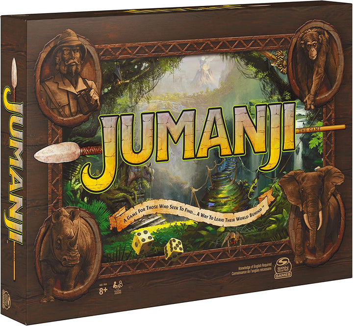 Jumanji The Game, The Classic Adventure Board Game for Kids and Families Aged 8