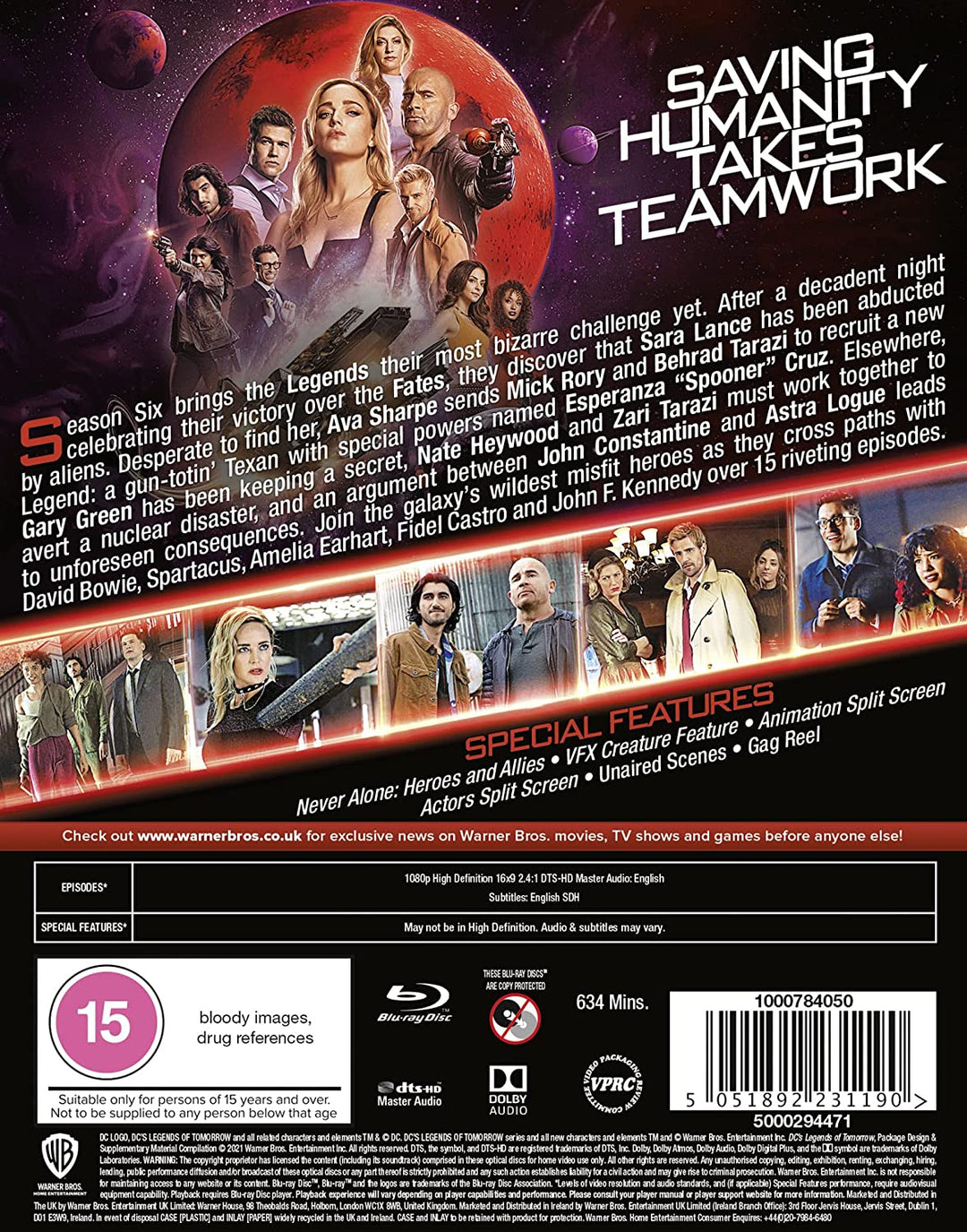 DC's Legends of Tomorrow S6 [2021] [Region Free] - Television series [Blu-ray]
