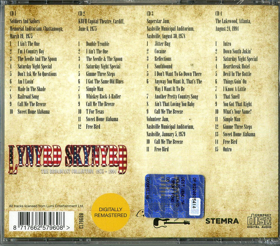 Lynyrd Skynyrd - Broadcast Collection 1975-1994 [Audio CD]