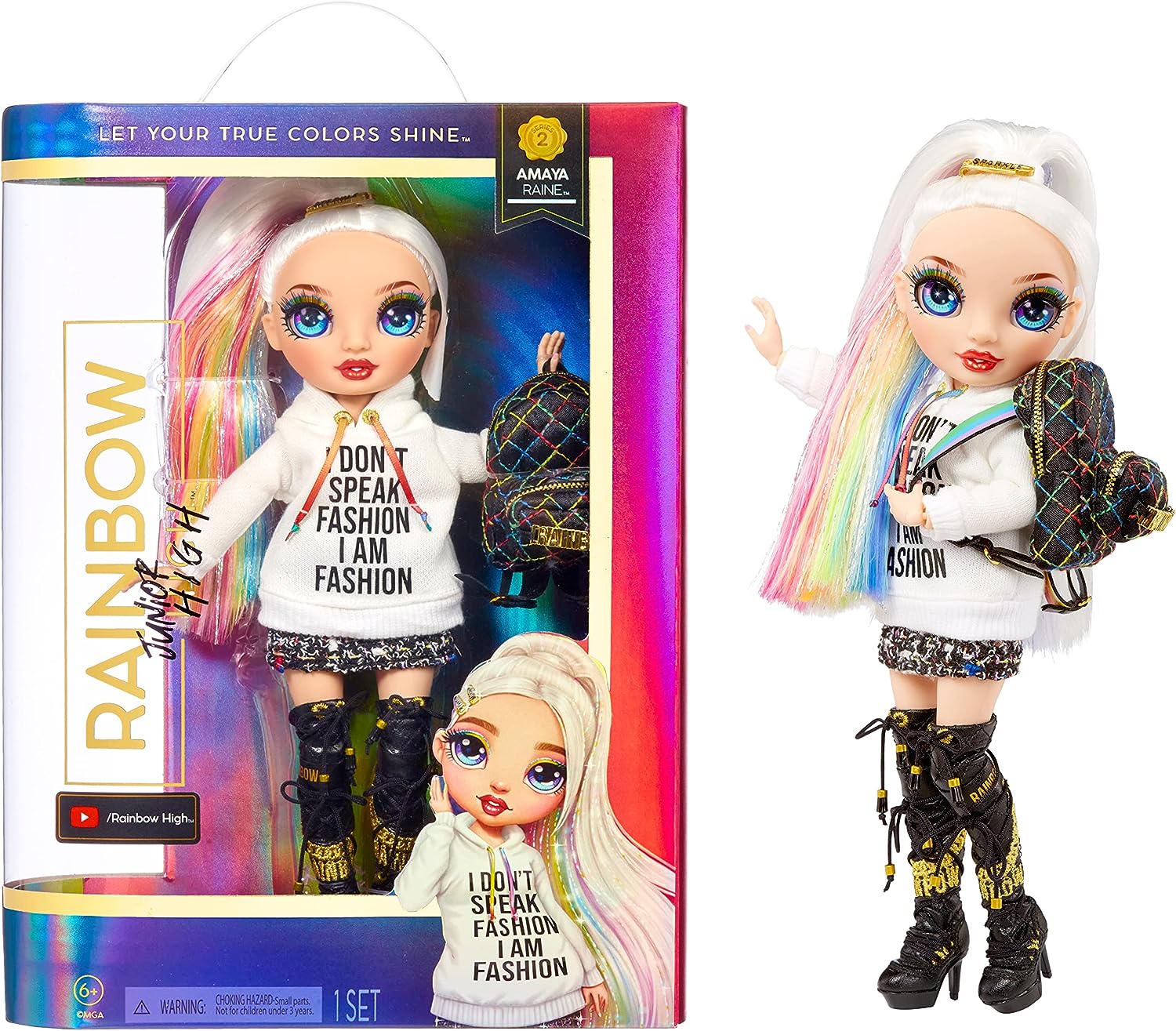Rainbow High Junior High - Amaya Raine Fashion Doll with Outfit & Accessories - 9" (23cm) 1