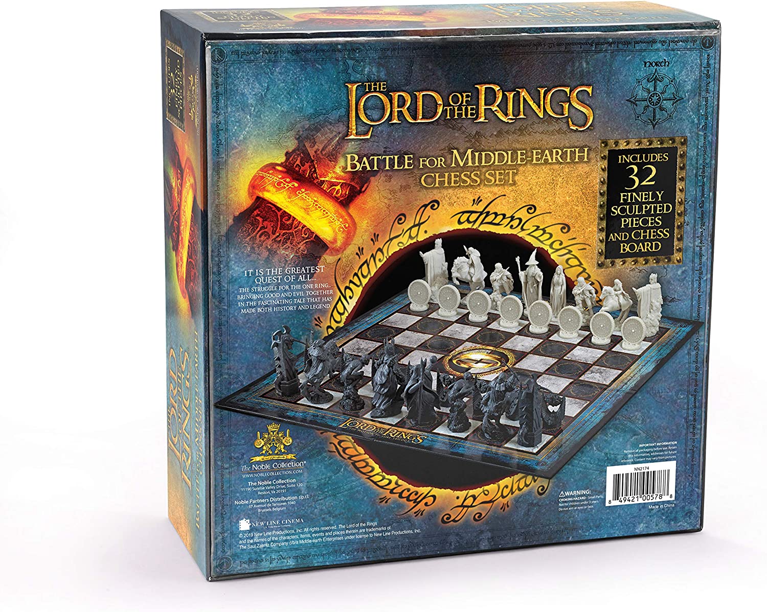 The Noble Collection The Lord of the Rings Chess Set Battle for Middle-Earth 3