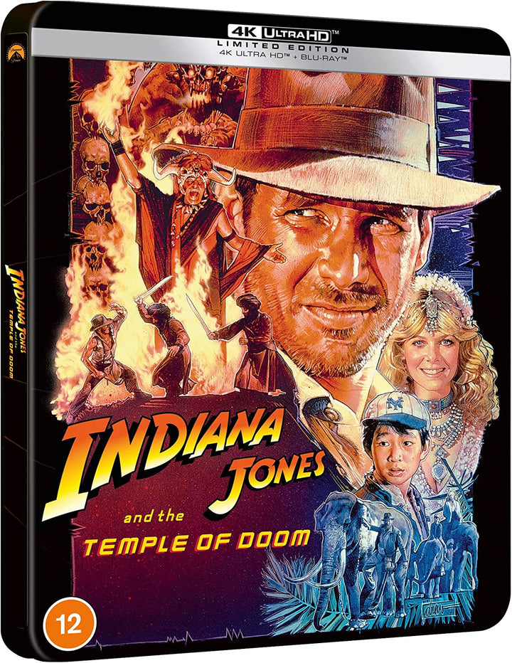 Indiana Jones und der Tempel des Todes – 4K &amp; Blu Ray Steelbook [Region [Blu-ray]