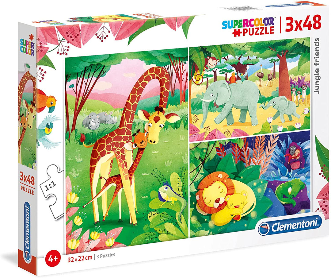 Clementoni - 25233 - Puzzle Supercolor Puzzle - Disney Toy Story 4 - 3 x 48 pièces - Fabriqué en Italie