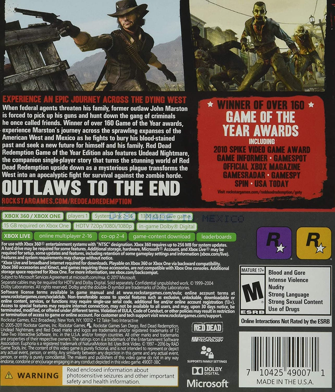 Red Dead Redemption: Game of the Year Edition - Xbox 360 by Rockstar Games