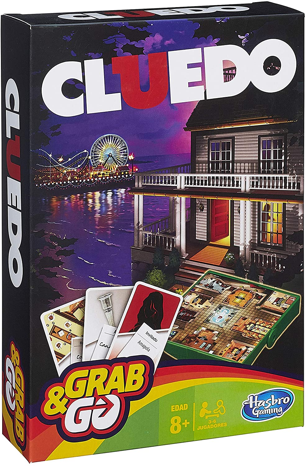 Hasbro Gaming Travel Version of Cluedo multicoloured