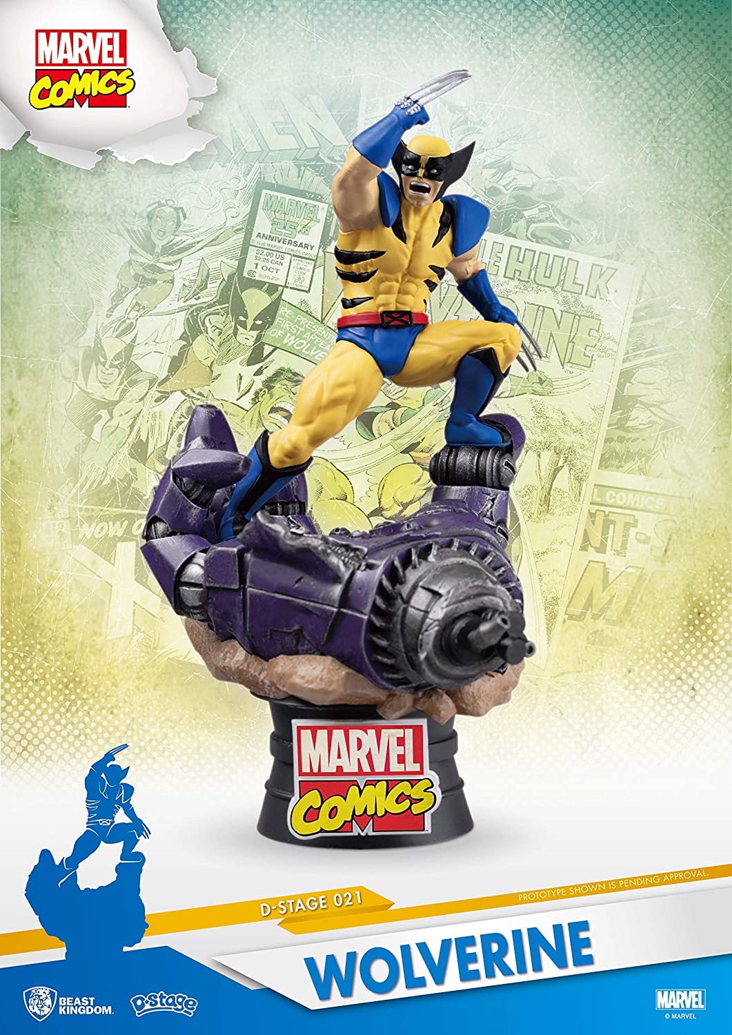 Marvel Comics D-Stage PVC Diorama Wolverine 15 cm Dioramen, DS-021