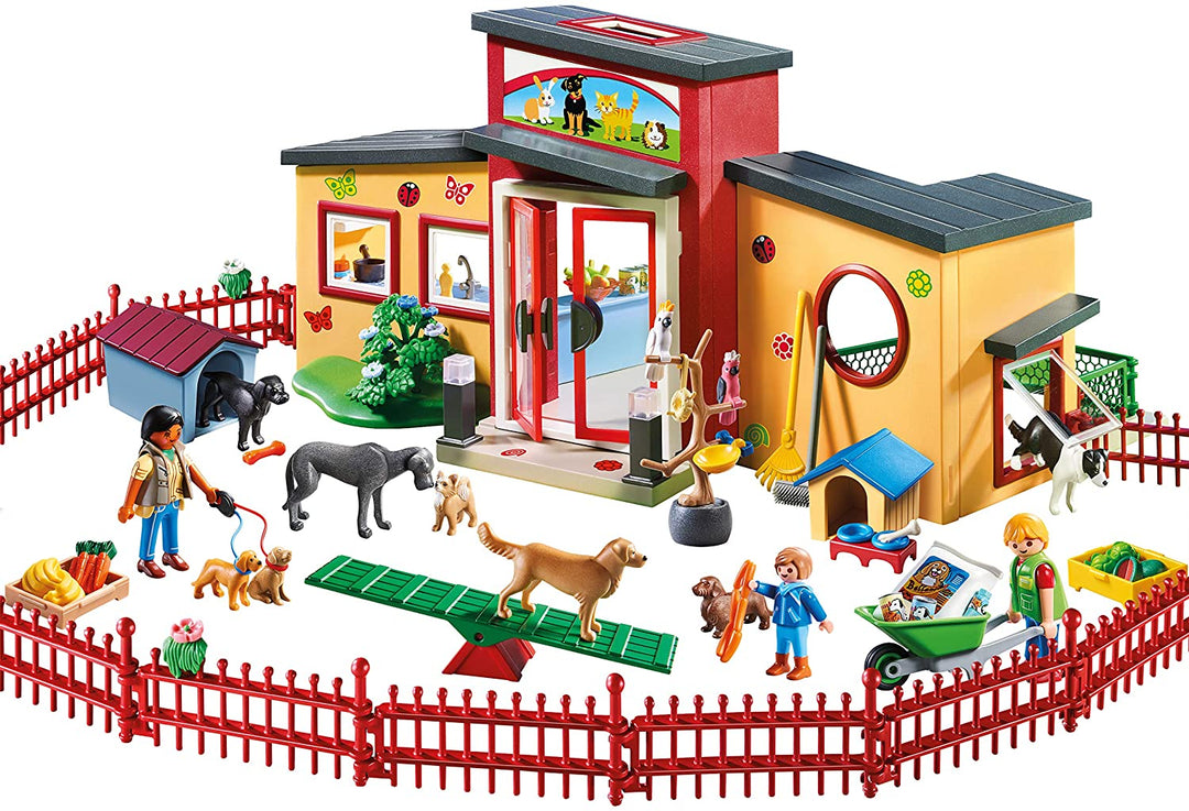 Playmobil 9275 City Life Tiny Paws Haustierhotel für Kinder ab 4 Jahren