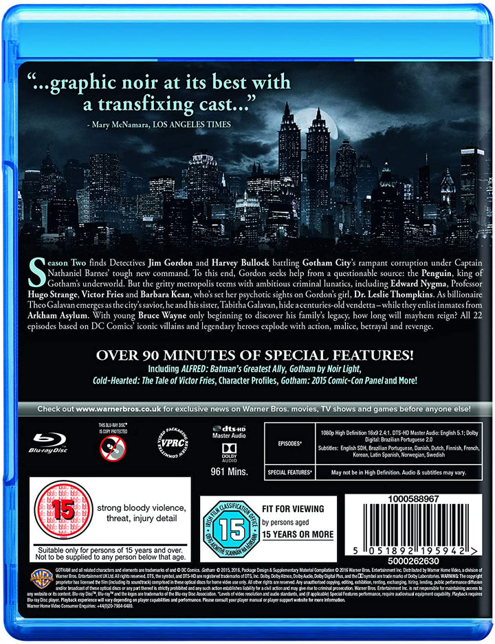 Gotham: Season 2 [2015] [2016] [Region Free]