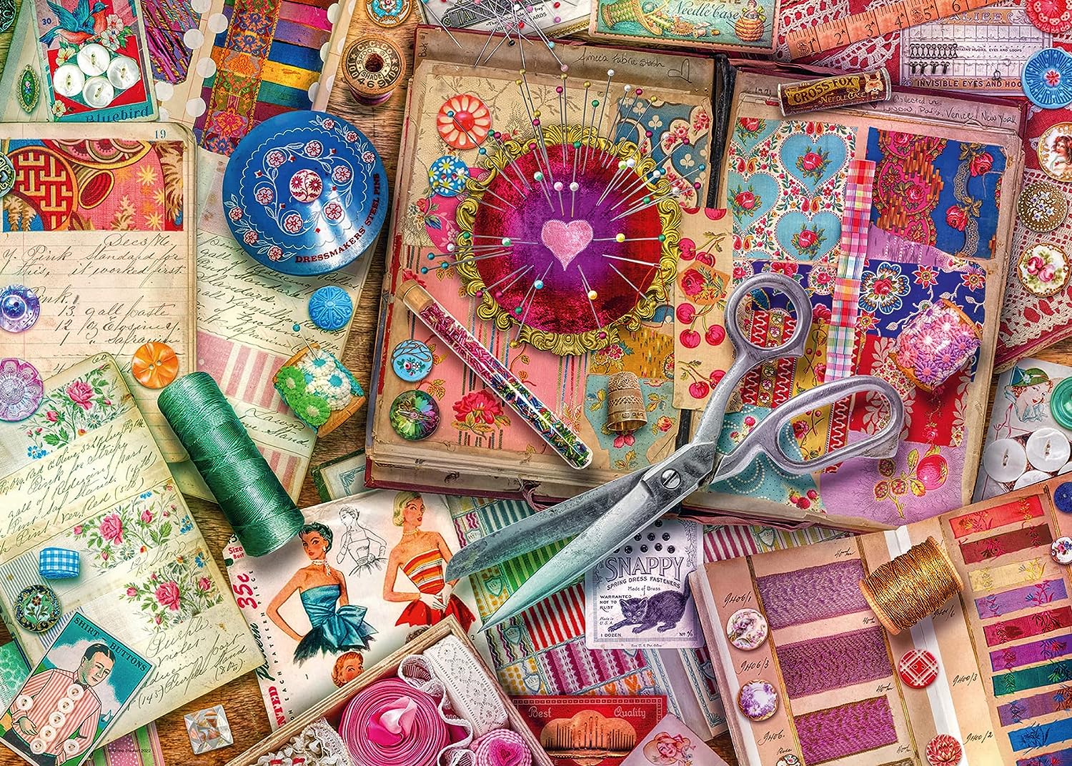 Ravensburger Aimee Stewart Vintage-Schneiderei 1000-teiliges Puzzle 3