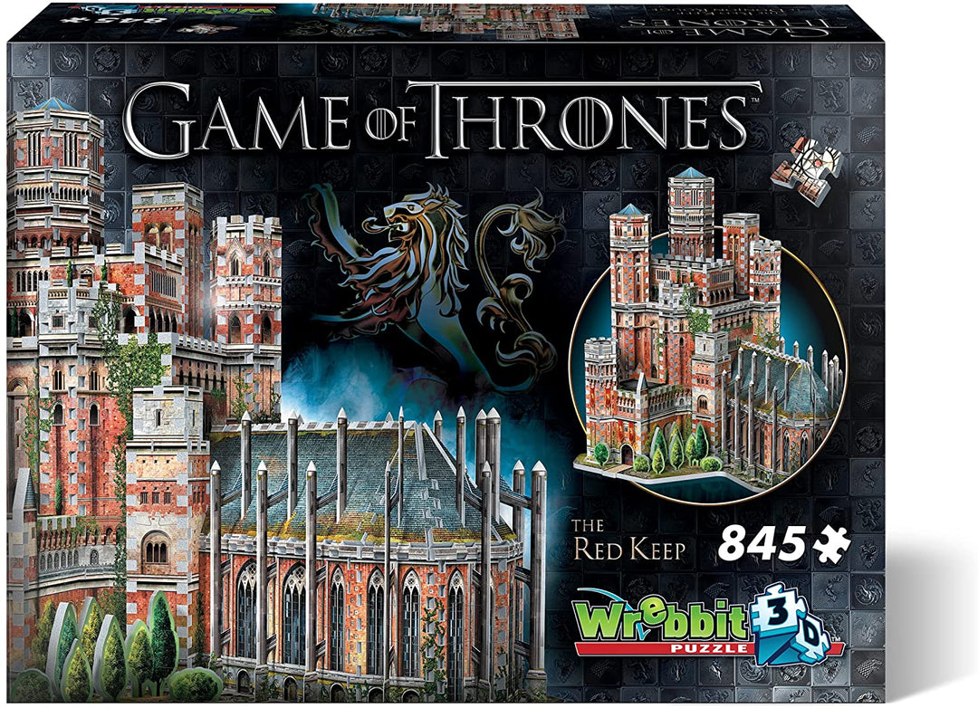 Wrebbit 3D Gotrk Game of Thrones-The Red Keep 3D Puzzle (845 Stück), Verschiedene