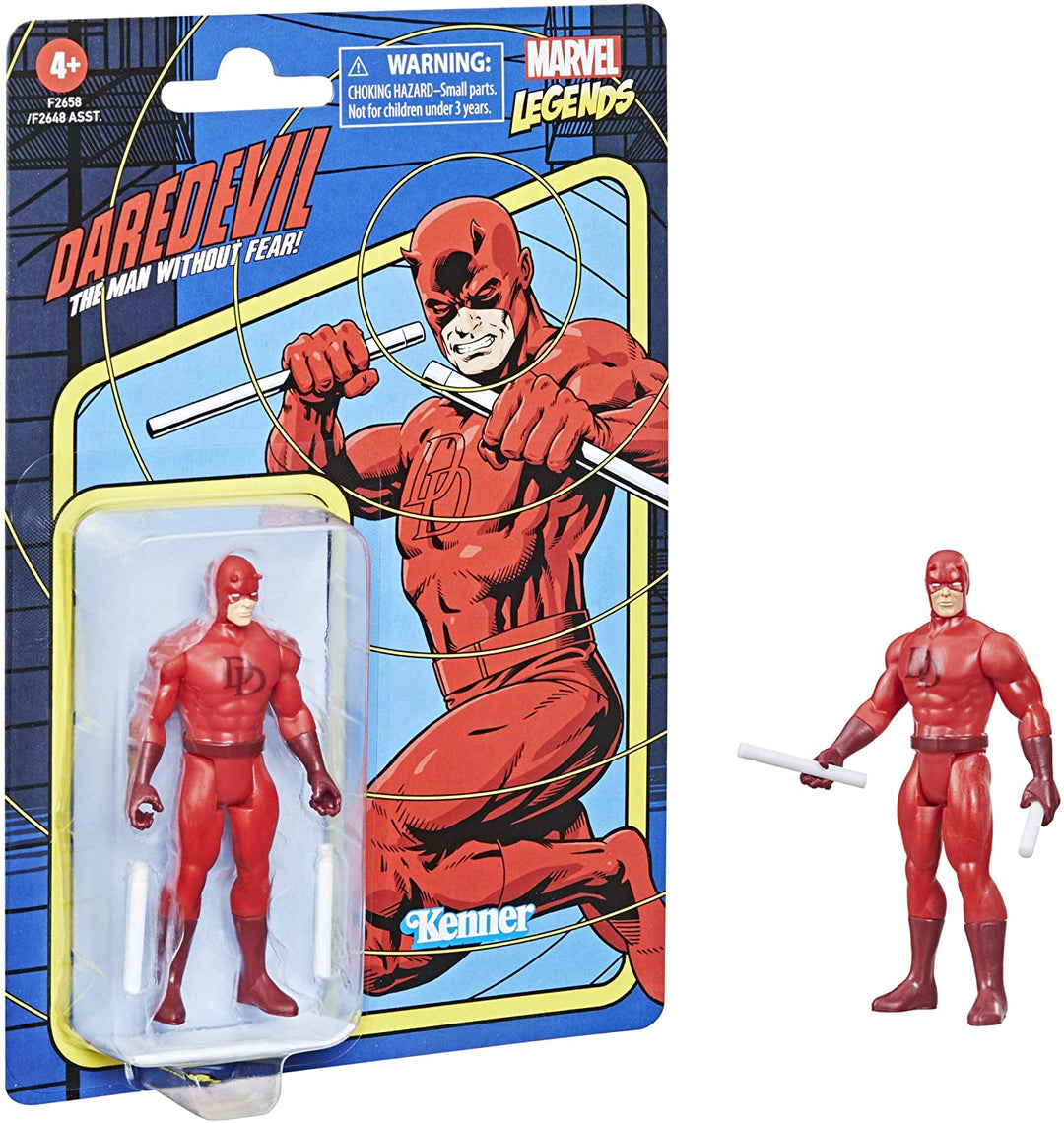 Hasbro Marvel Legends 3,75-Zoll-Maßstab Retro 375 Collection Daredevil Actionfigur Spielzeug F2658